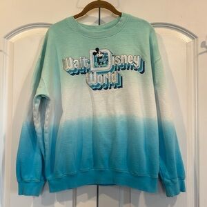 Walt Disney World Mickey Mouse Ombre Sweatshirt Unisex Medium Multicolor Graphic
